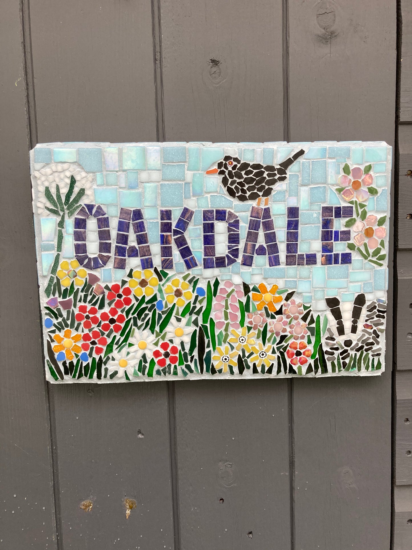 Custom Mosaic House Signs, Made to order.