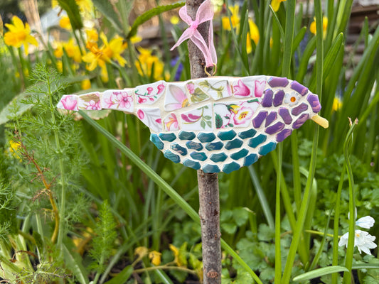 Mosaic Bird - Vintage China