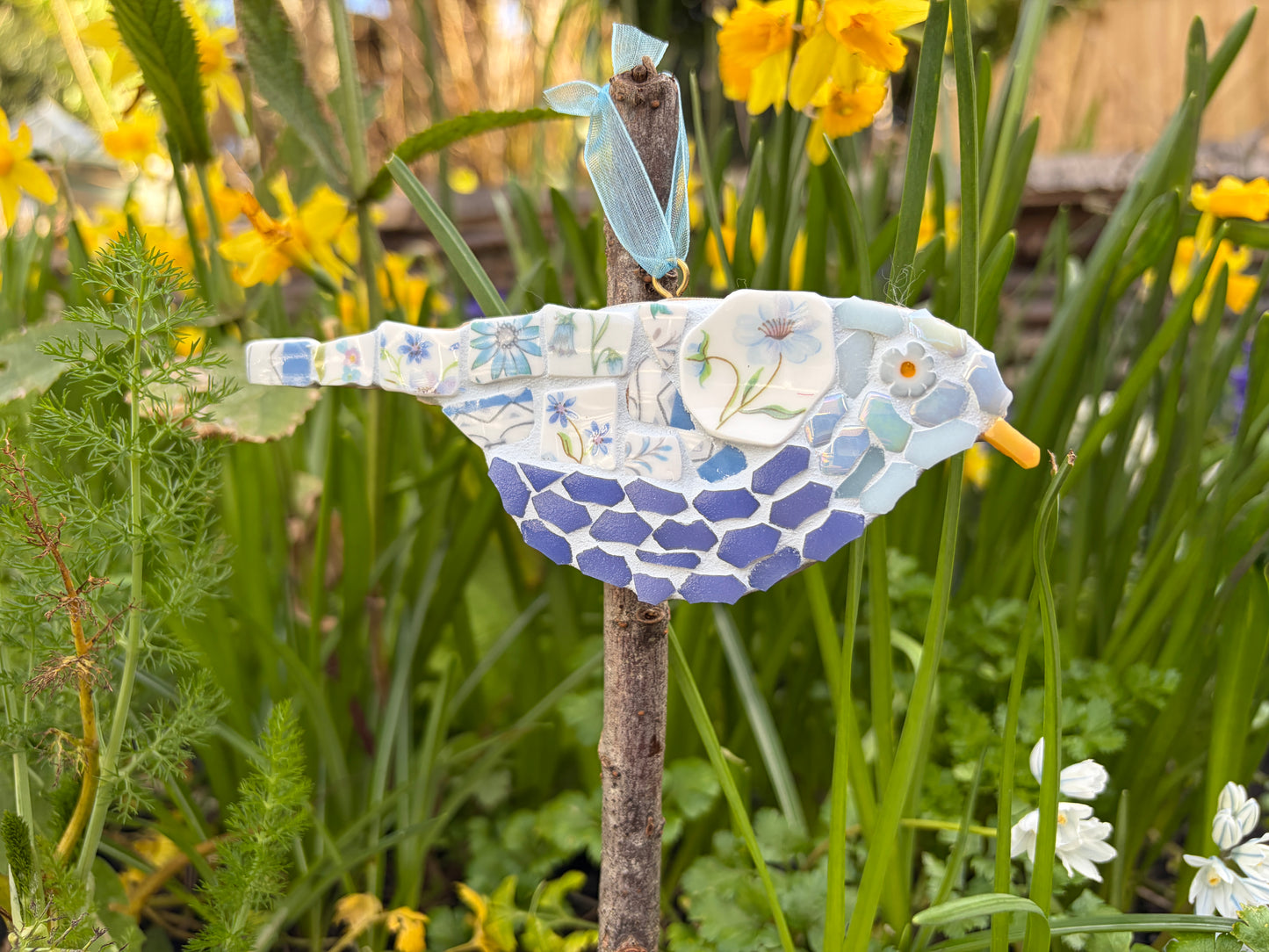 Mosaic Bird - Vintage China