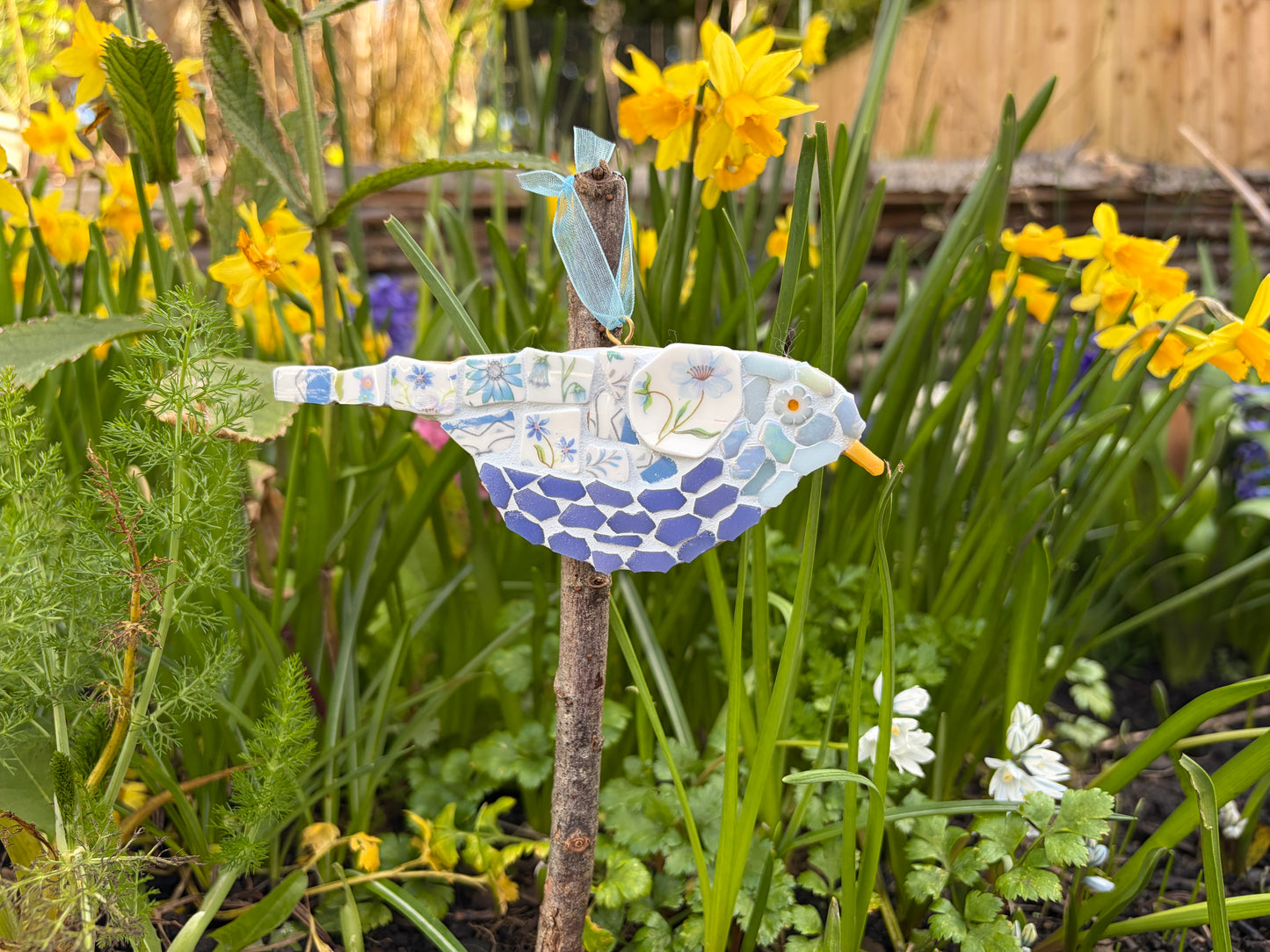 Mosaic Bird - Vintage China