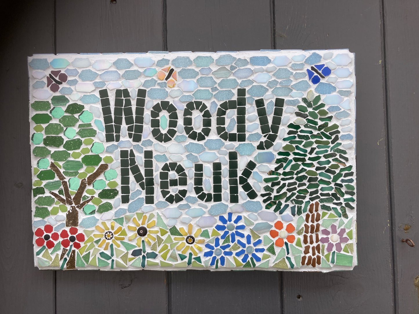 Custom Mosaic House Signs, Made to order.