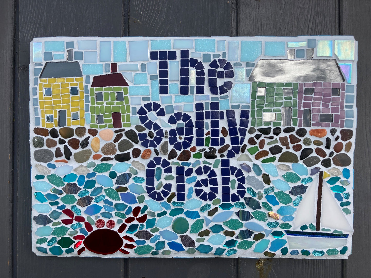 Custom Mosaic House Signs, Made to order.