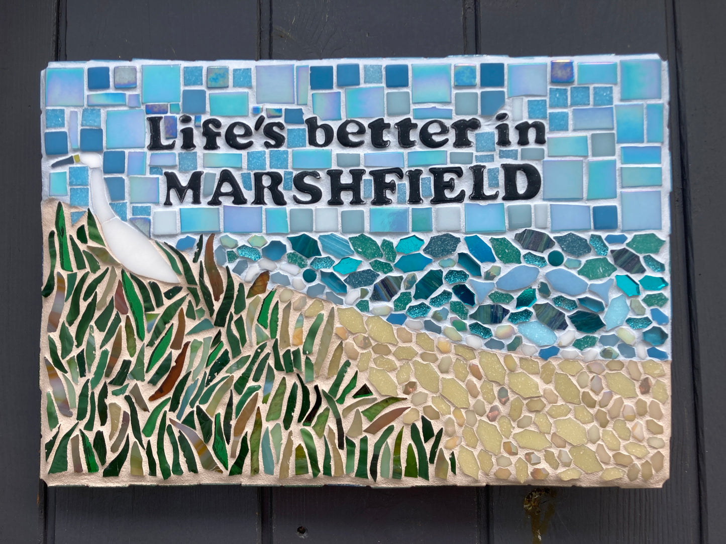 Custom Mosaic House Signs, Made to order.