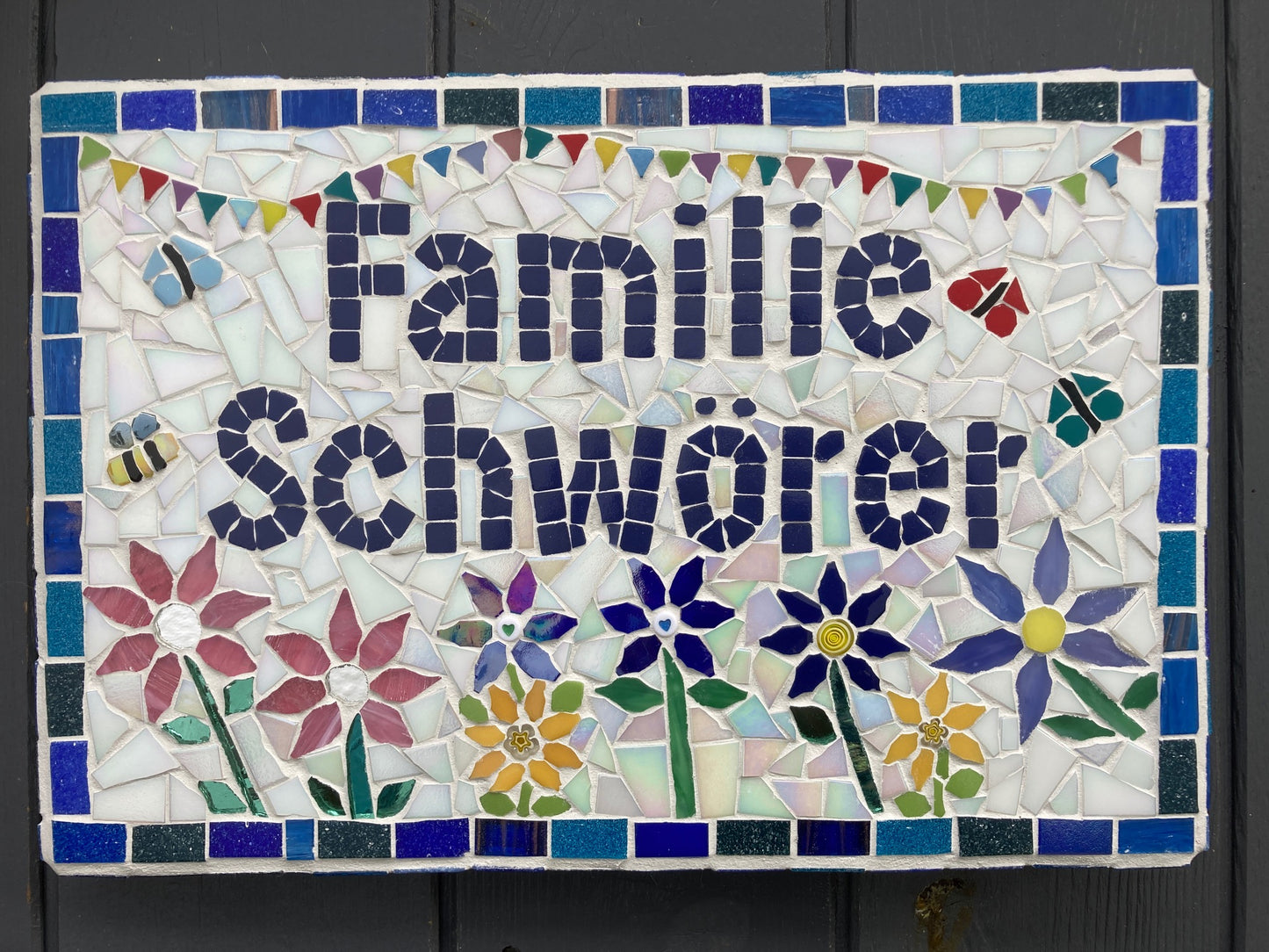 Custom Mosaic House Signs, Made to order.