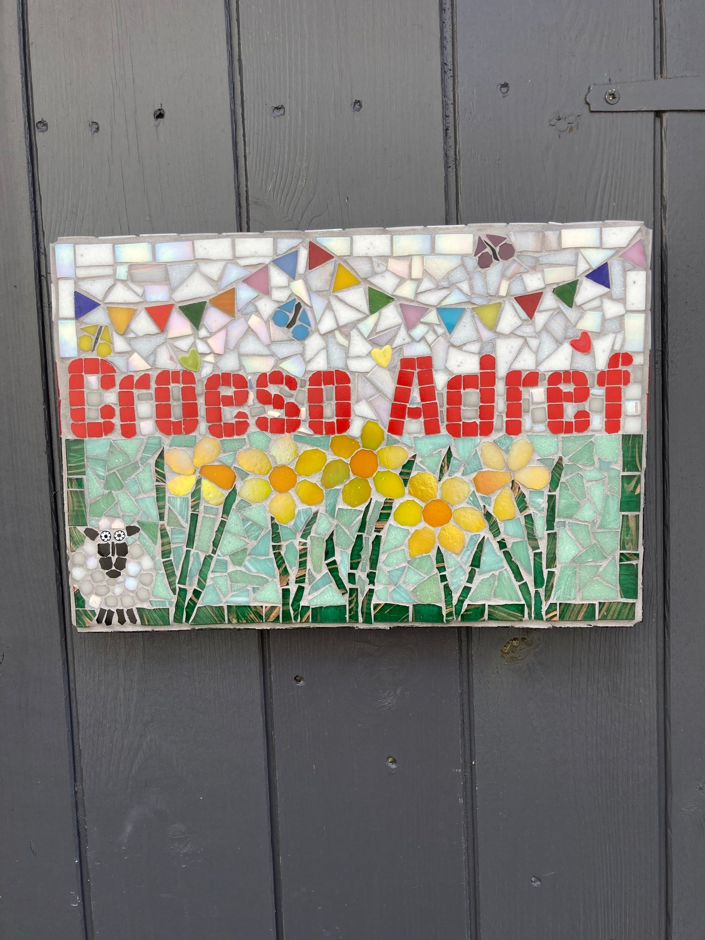 Custom Mosaic House Signs, Made to order.